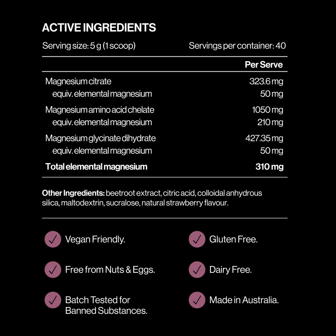 TRIPLE MAGNESIUM POWDER - Natural Berry